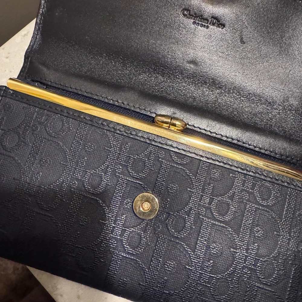 Vintage Christian Dior Trotter Kiss-lock Wallet
